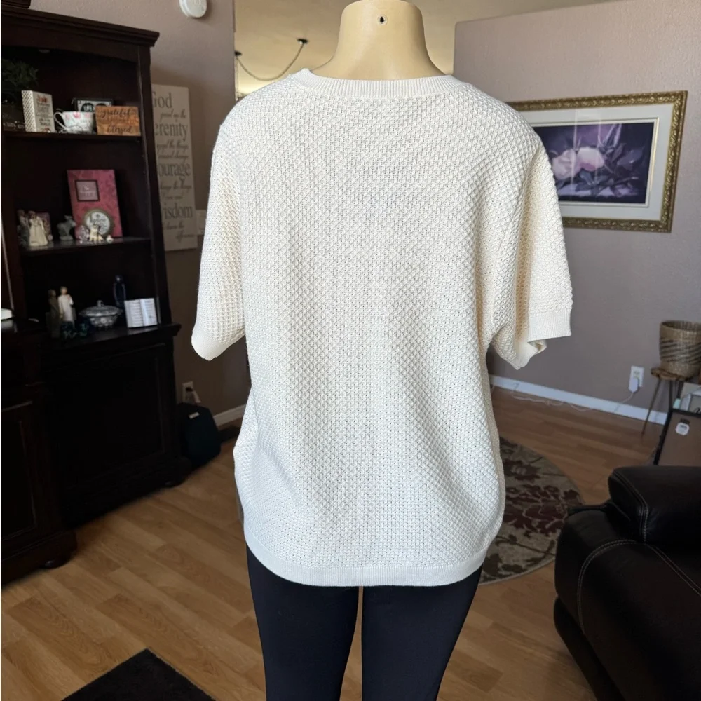 Women's Cream Sweater - Picture 9 of 10